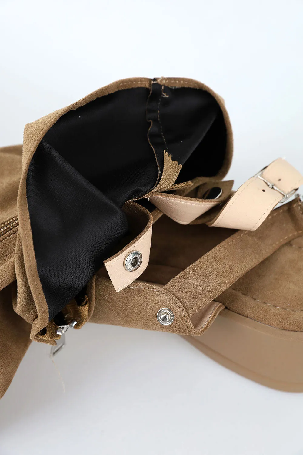 Loose Detachable Warmer Platform Sole Mule