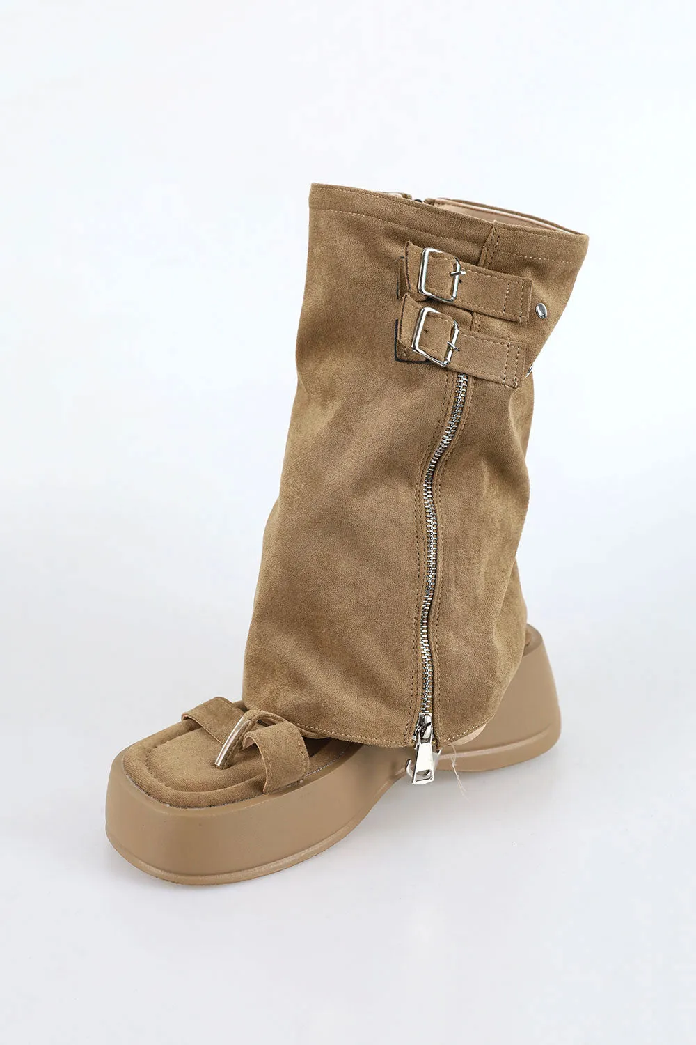 Loose Detachable Warmer Platform Sole Mule