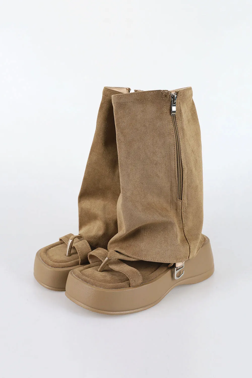Loose Detachable Warmer Platform Sole Mule