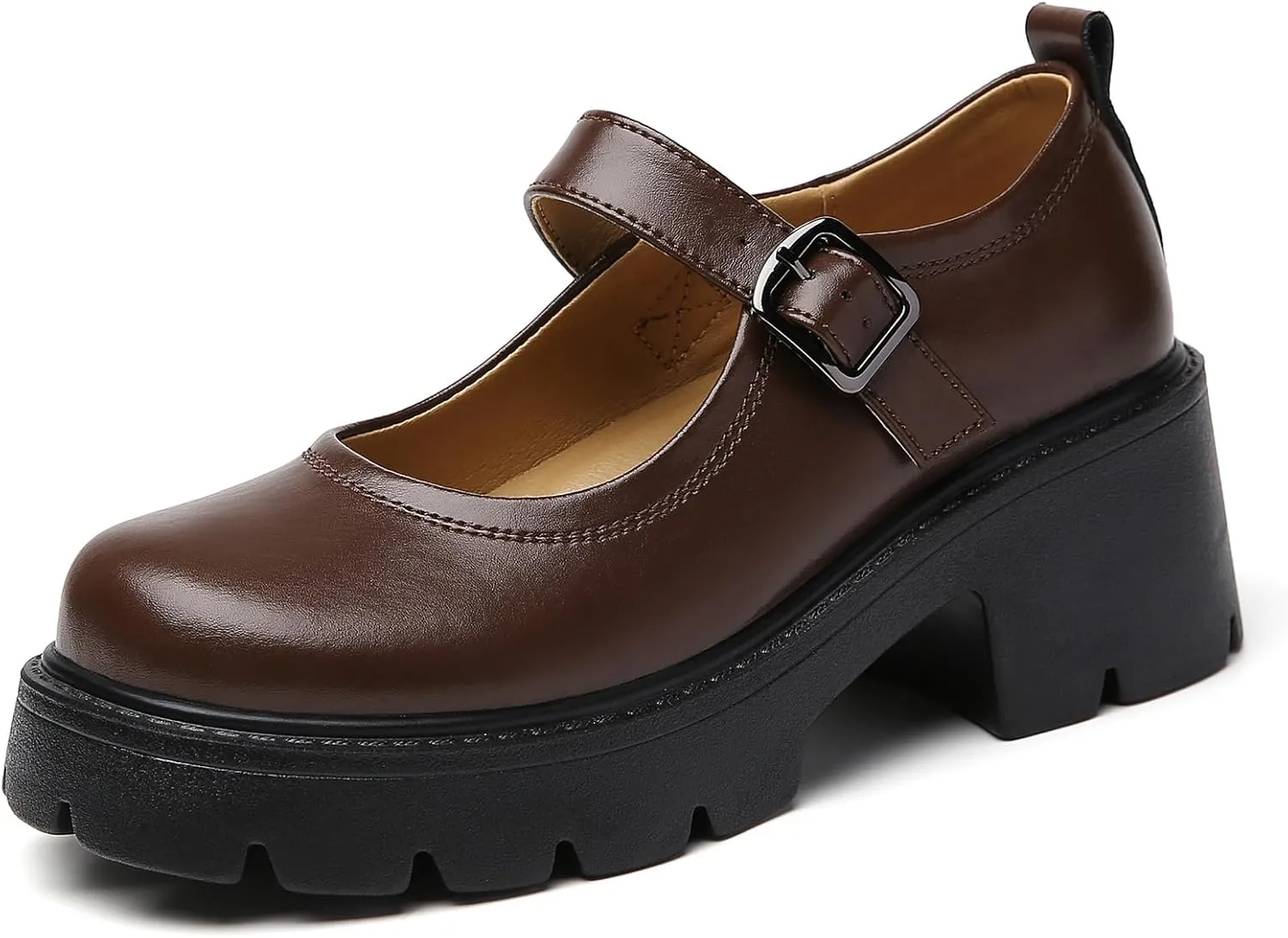Mary Jane Shoes Platform Mary Janes for Women Chunky Heel Pumps Business Casual Shoes Dress Shoes Comfortable Dressy Office Work Shoes for Ladies Womens