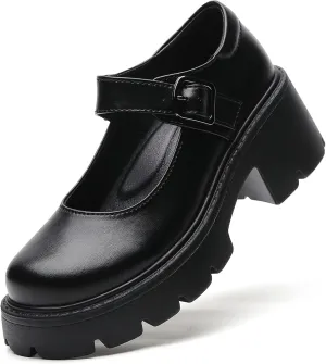Mary Jane Shoes Women Platform Mary Janes for Women Round Toe Chunky Heels Women's Pumps Fashion Classic Comfortable Dressy Business Casual Shoes Dress Shoes