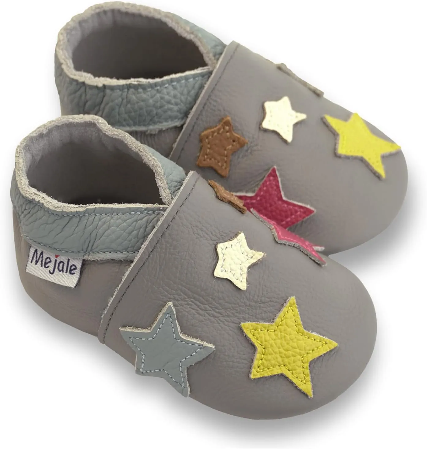 Mejale Baby Shoes Soft Sole Leather Moccasins Cartoon Butterfly Infant Toddler First Walker Slippers