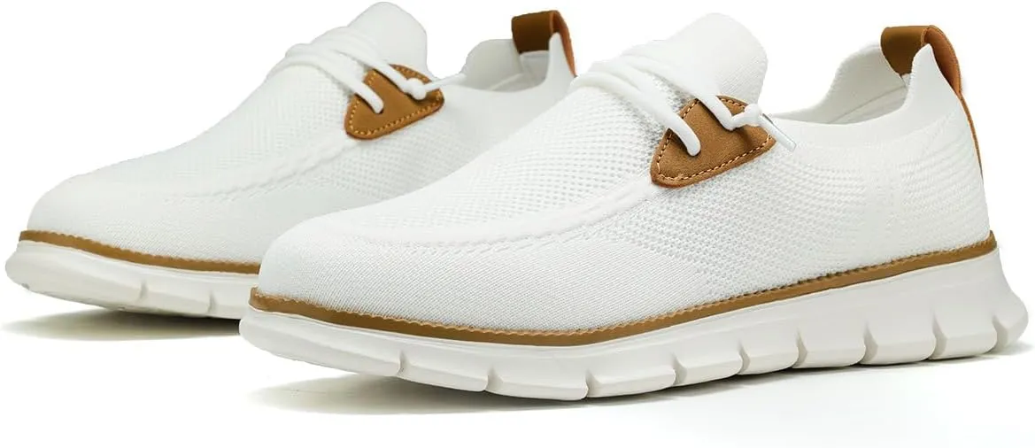 Mens Casual Loafers Shoes Slip On Fashion Walking Dress Sneakers Business Oxfords Work Lightweight Soft Sole Zapatos