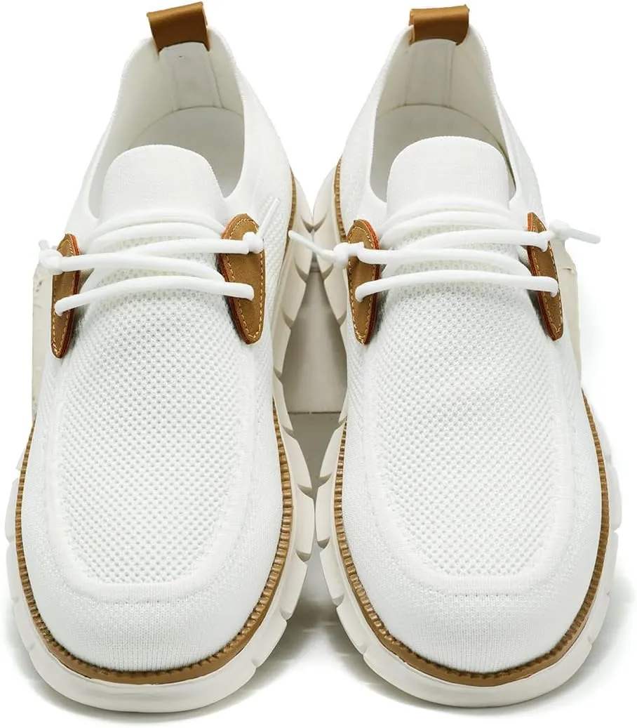 Mens Casual Loafers Shoes Slip On Fashion Walking Dress Sneakers Business Oxfords Work Lightweight Soft Sole Zapatos
