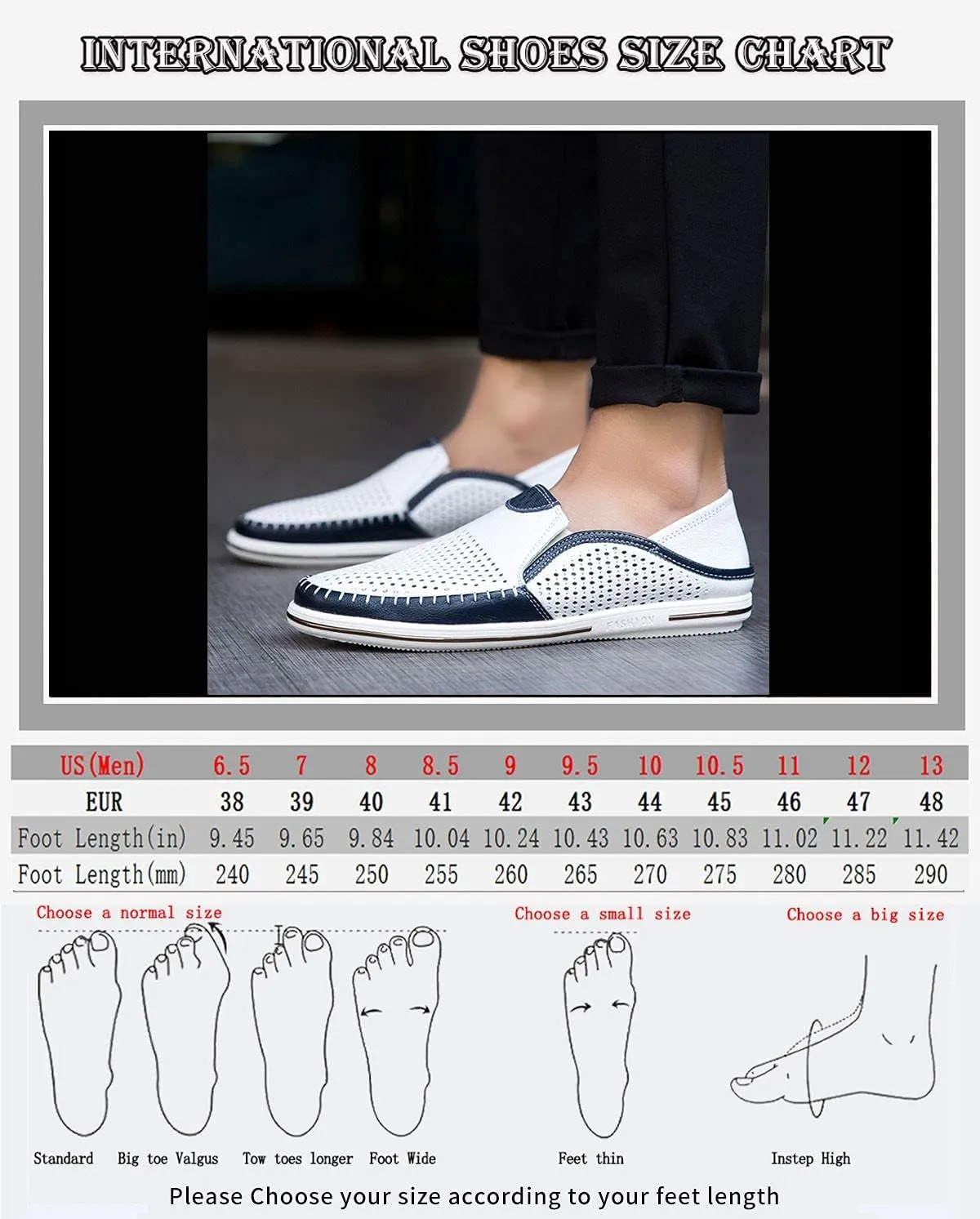 Men's Genuine Leather Loafers Shoes Fashion Slip-on Casual Soft Summer Driving Shoes
