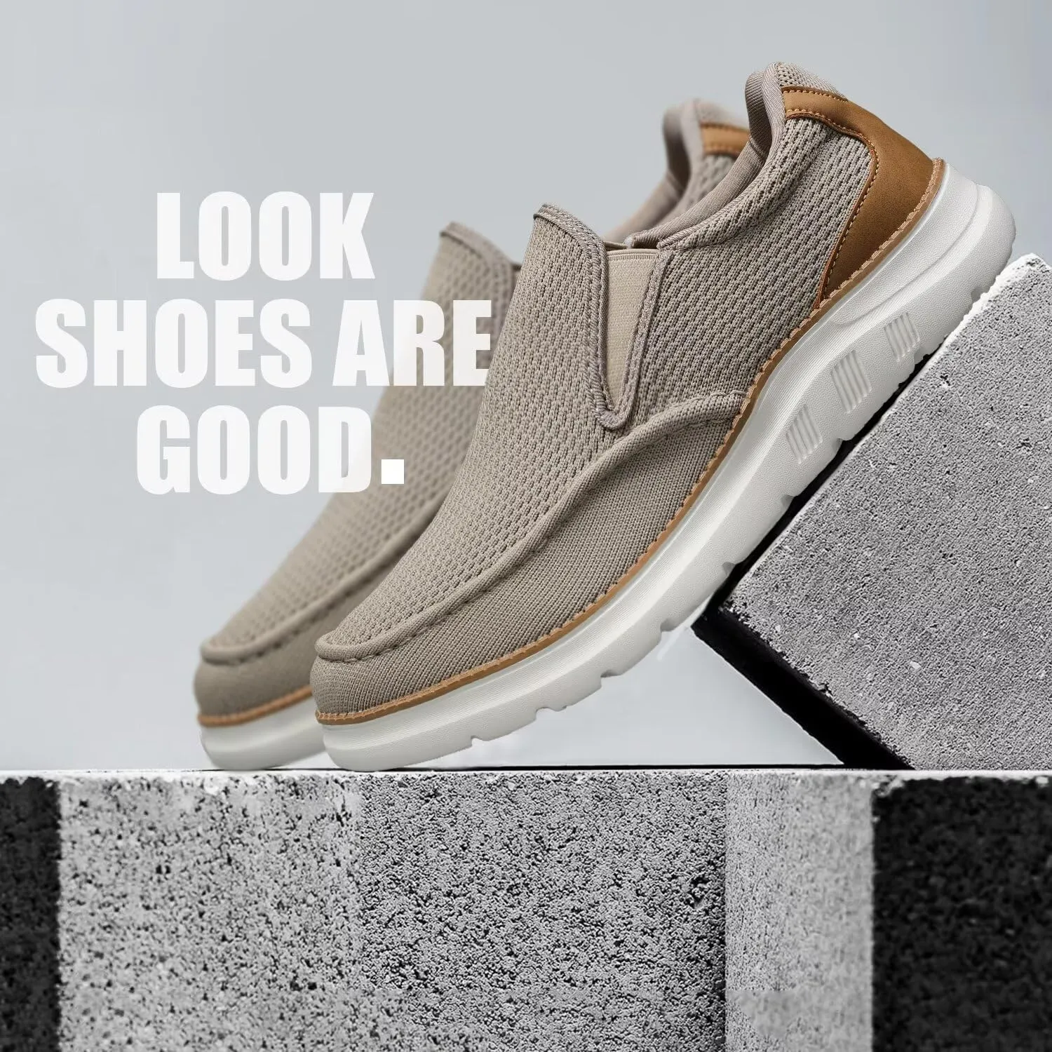 Mens Loafers Slip On Boat Shoes Casual Walking Dress Sneakers Mesh Business Oxfords Work Lightweight Soft Sole