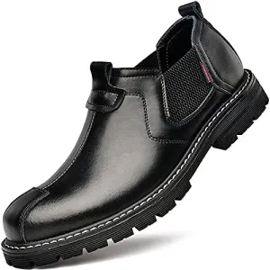 Men's Oxfords Shoes for Men Casual Dress Mens Boots Shoe Chelsea Leather Formal Man Fashion Brown Black Yellow White Big Size Cowhide Work Male