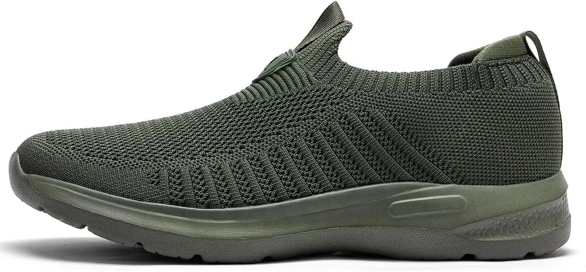 Men's Running Shoes Casual Slip on Walking Tennis Gym Sneakers Lightweight Breathable Mesh Workout Sports Soft Sole