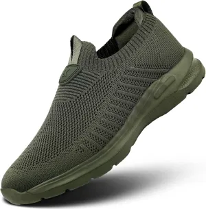 Men's Running Shoes Casual Slip on Walking Tennis Gym Sneakers Lightweight Breathable Mesh Workout Sports Soft Sole