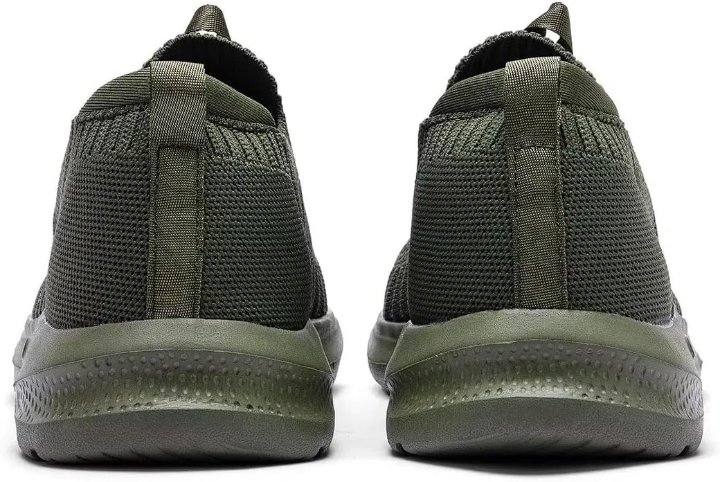 Men's Running Shoes Casual Slip on Walking Tennis Gym Sneakers Lightweight Breathable Mesh Workout Sports Soft Sole