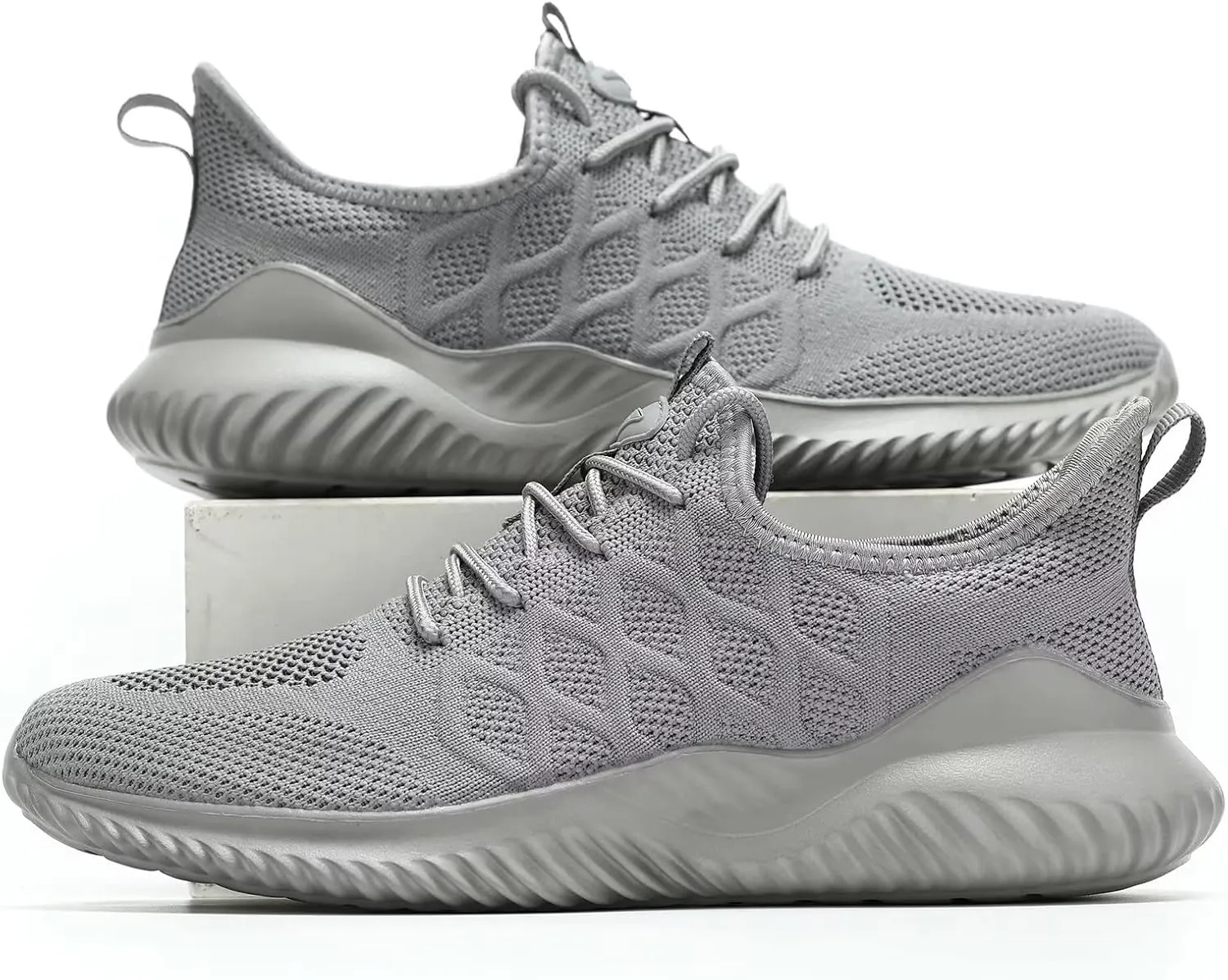 Mens Running Shoes Slip-on Walking Tennis Sneakers Lightweight Breathable Casual Soft Sole Mesh Workout Sports Shoes