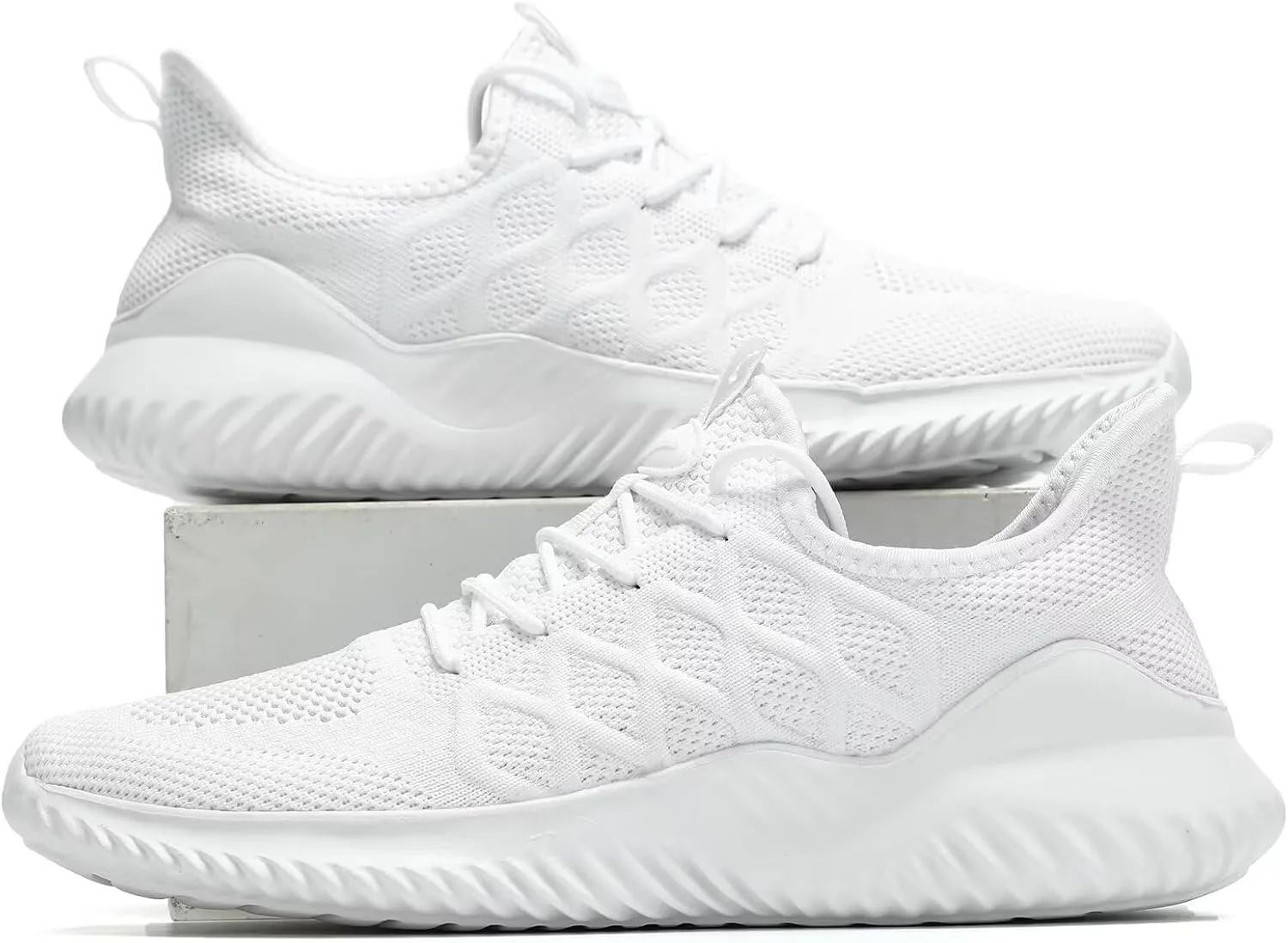Mens Running Shoes Slip-on Walking Tennis Sneakers Mesh Lightweight Breathable Casual Soft Sole Work Shoes
