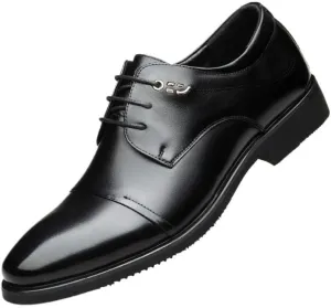 Men's Shiny Patent Leather Dress Shoes Mens Comfortable Tuxedo Shoes Formal Derby Shoes Slip On Loafer Shoes Business Working Leather Shoes