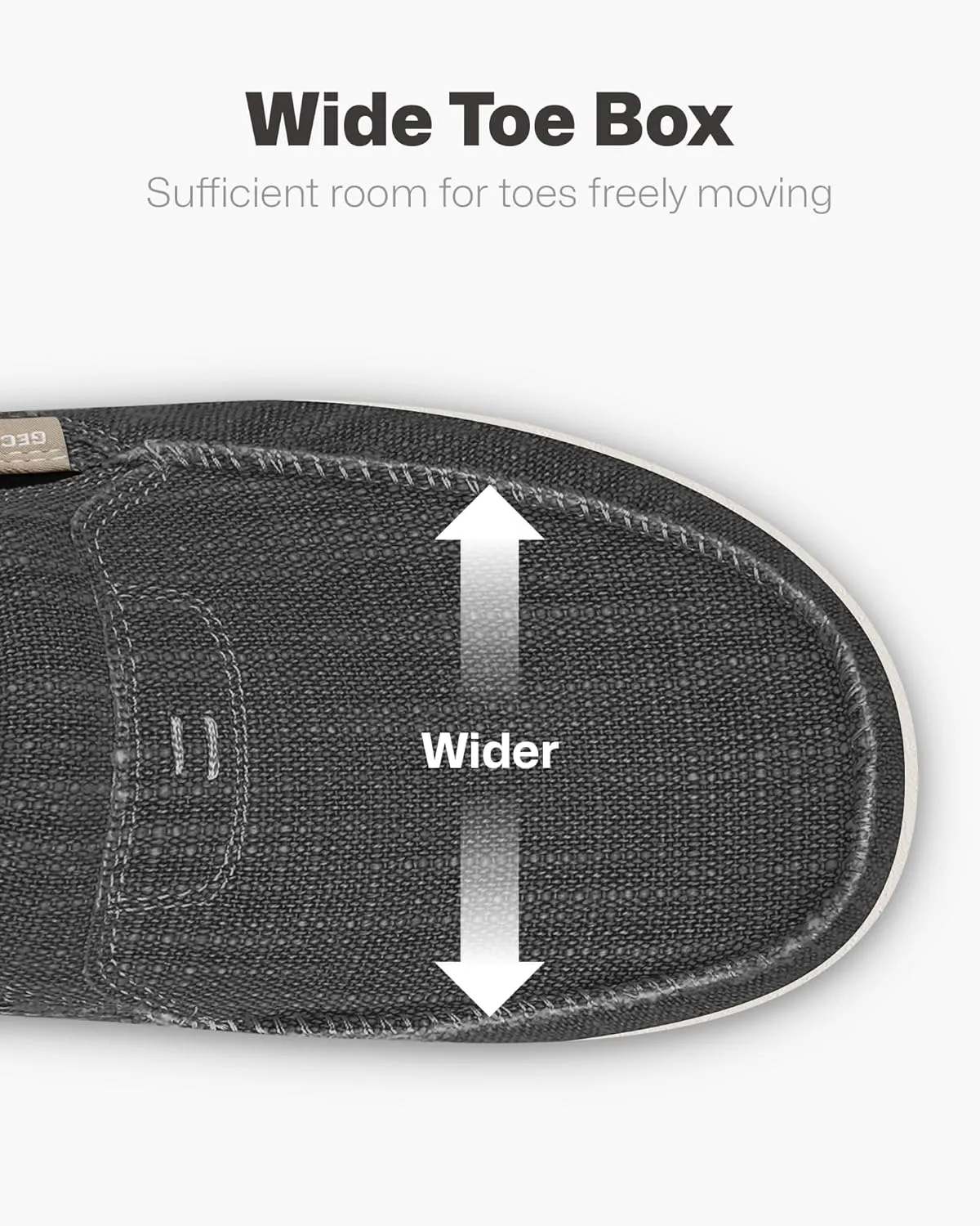 Mens Slip On Shoes, Canvas Loafers with Arch Support, Orthopedic Casual Sneakers for Plantar Fasciitis, Indoor & Outdoor Walking Slippers Shoes for Pain Relief
