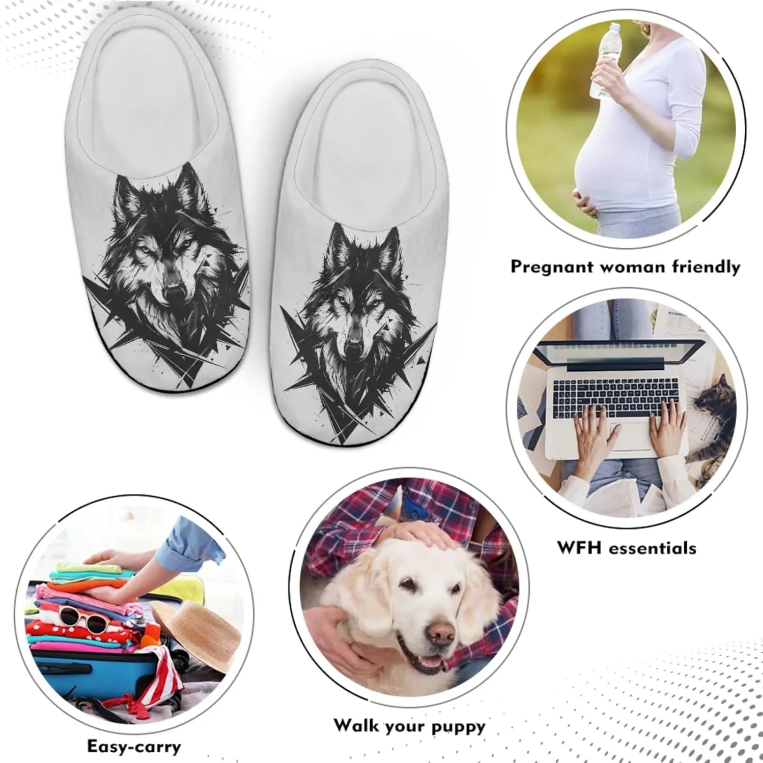 Men's Women's Non-slip Slippers, Flannel Warm Soft Cozy Slippers, House Bedroom Indoor/Outdoor Warm Shoes, Size 2-12