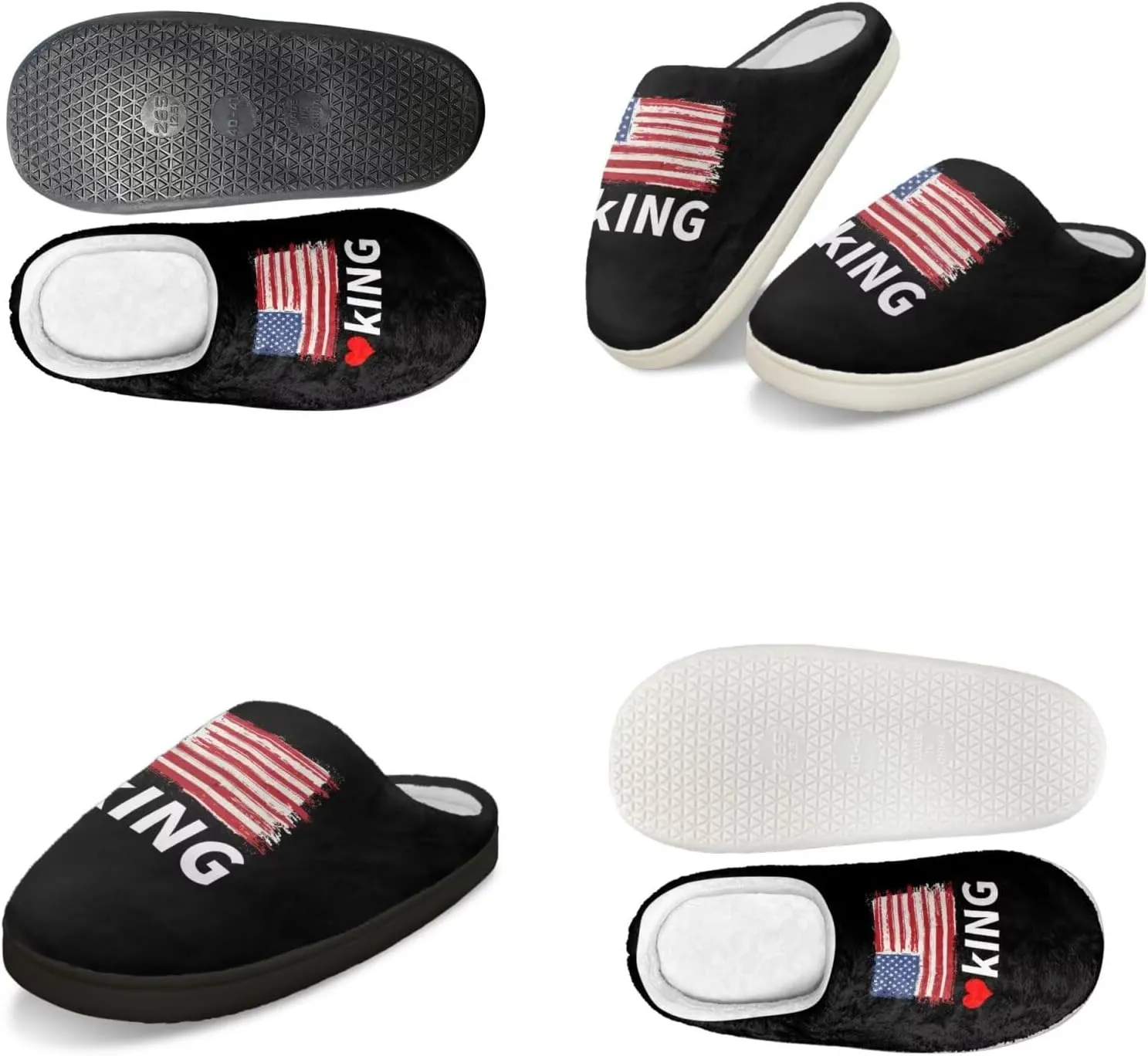 Men's Women's Non-slip Slippers, Flannel Warm Soft Cozy Slippers, House Bedroom Indoor/Outdoor Warm Shoes, Size 2-12