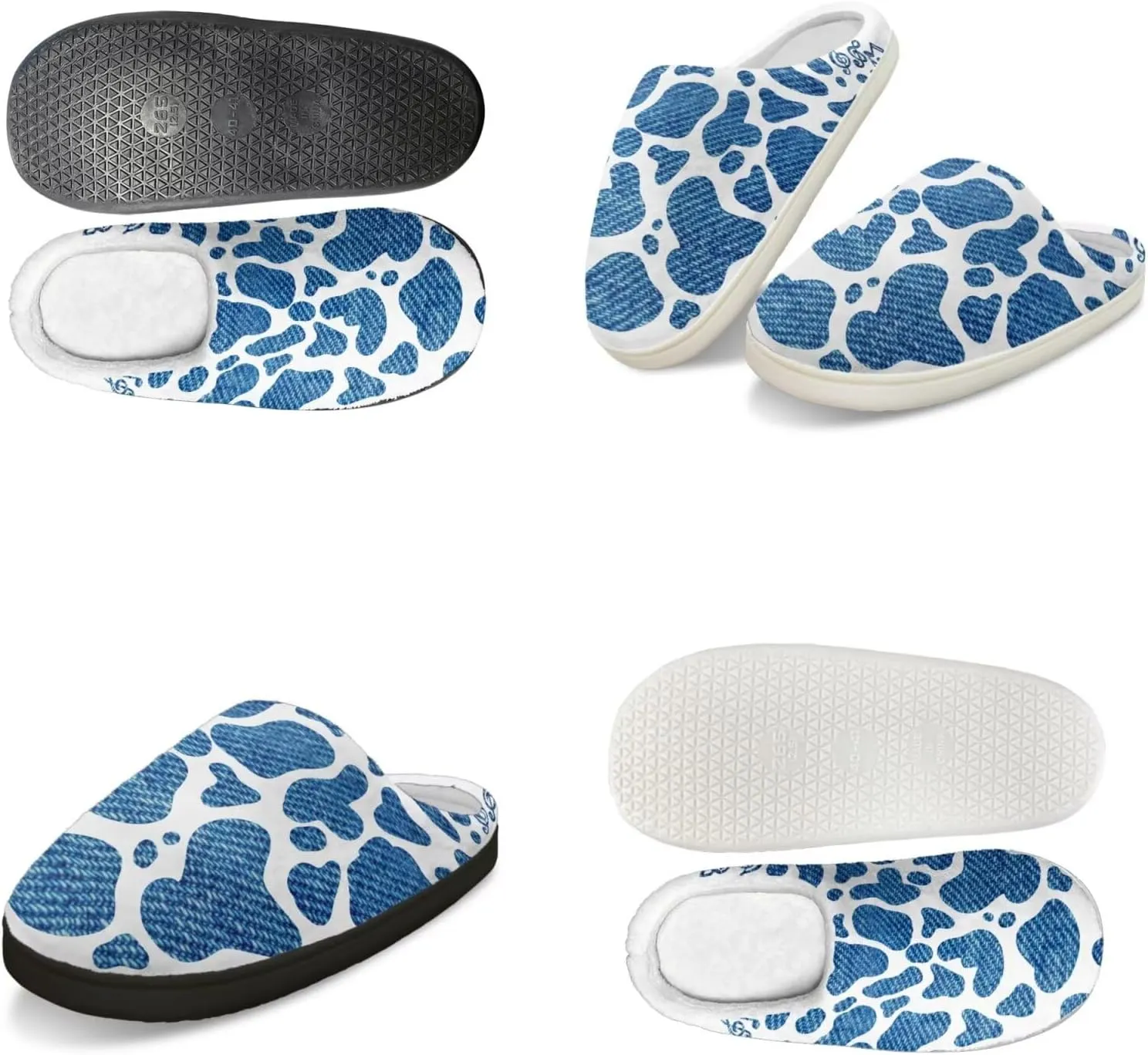 Men's Women's Non-slip Slippers, Flannel Warm Soft Cozy Slippers, House Bedroom Indoor/Outdoor Warm Shoes, Size 2-12