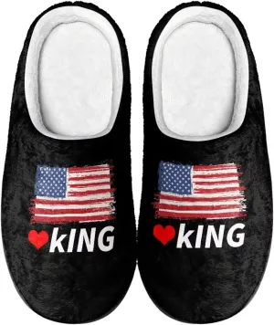 Men's Women's Non-slip Slippers, Flannel Warm Soft Cozy Slippers, House Bedroom Indoor/Outdoor Warm Shoes, Size 2-12