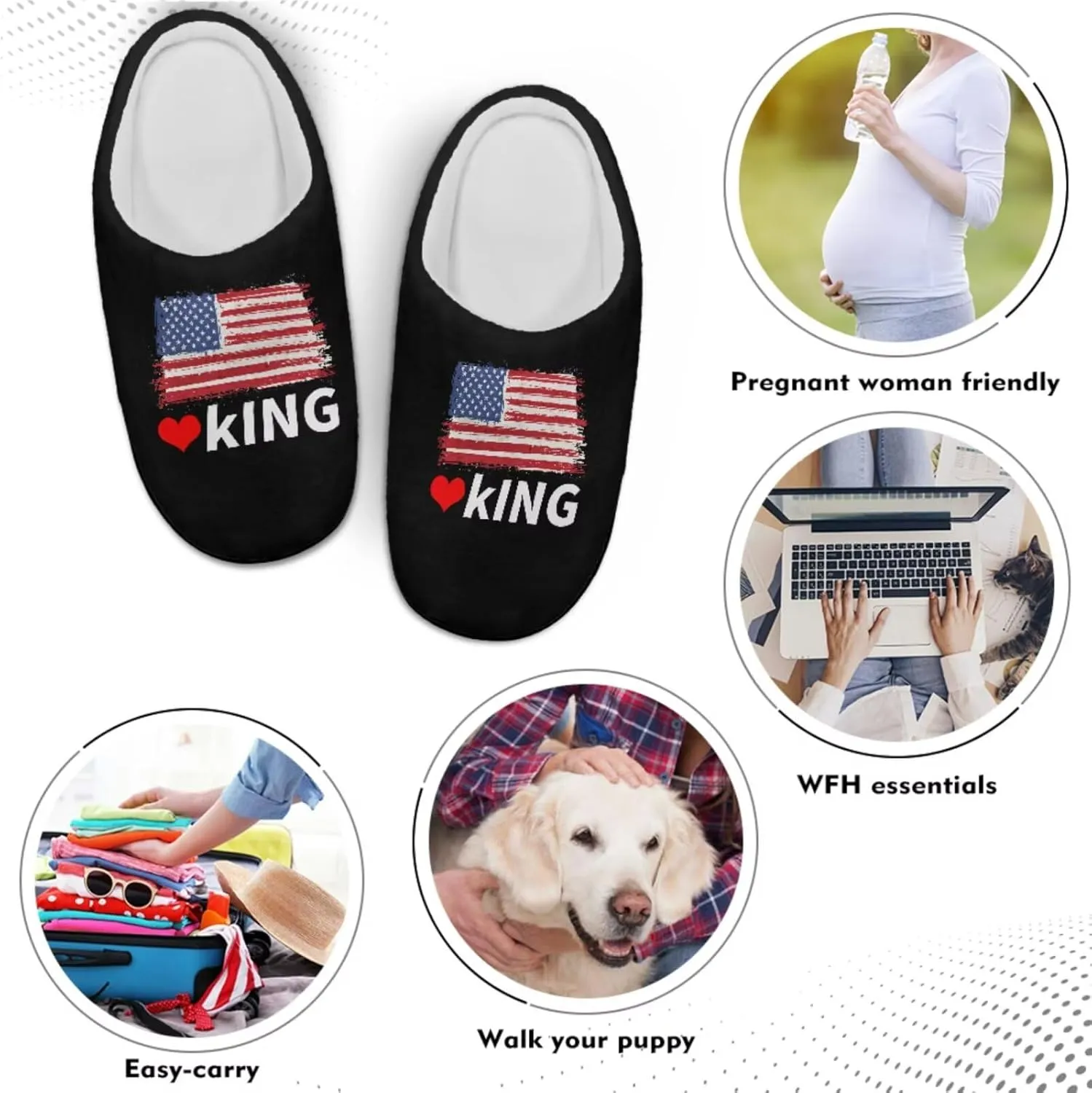 Men's Women's Non-slip Slippers, Flannel Warm Soft Cozy Slippers, House Bedroom Indoor/Outdoor Warm Shoes, Size 2-12
