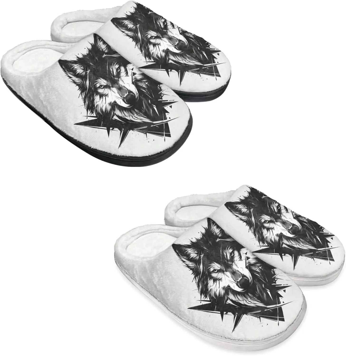 Men's Women's Non-slip Slippers, Flannel Warm Soft Cozy Slippers, House Bedroom Indoor/Outdoor Warm Shoes, Size 2-12