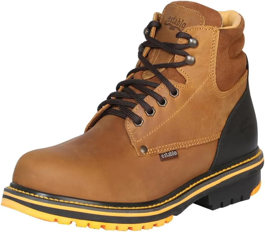 Men's Work Establo Boots 509-27 Soft Toe Genuine Leather Mango/Black