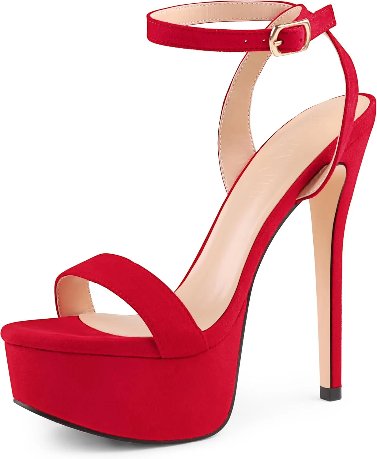 MERUMOTE Women's Platform Heels Sky High Heel Sandals Party Bridal Evening Shoes