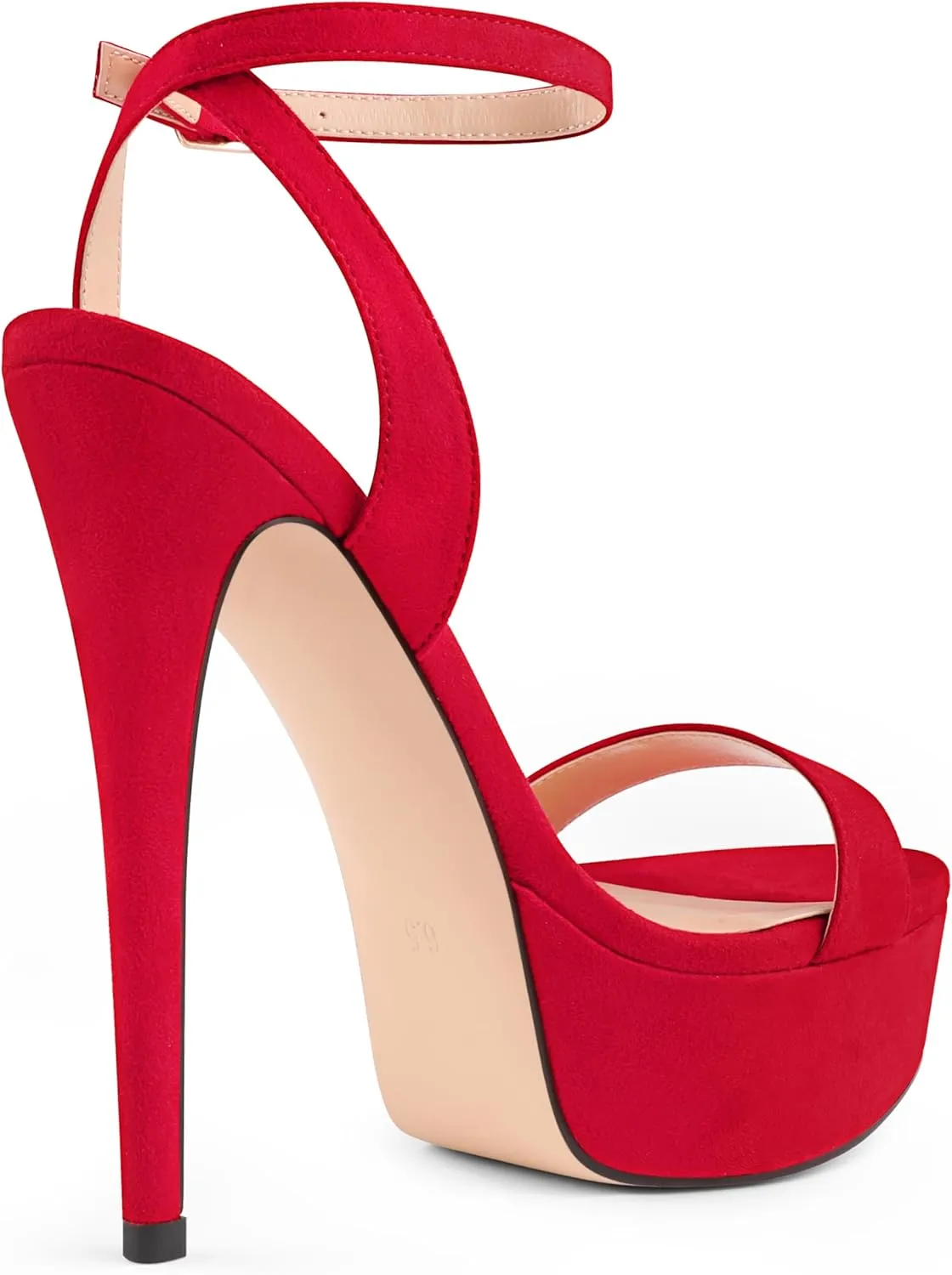 MERUMOTE Women's Platform Heels Sky High Heel Sandals Party Bridal Evening Shoes