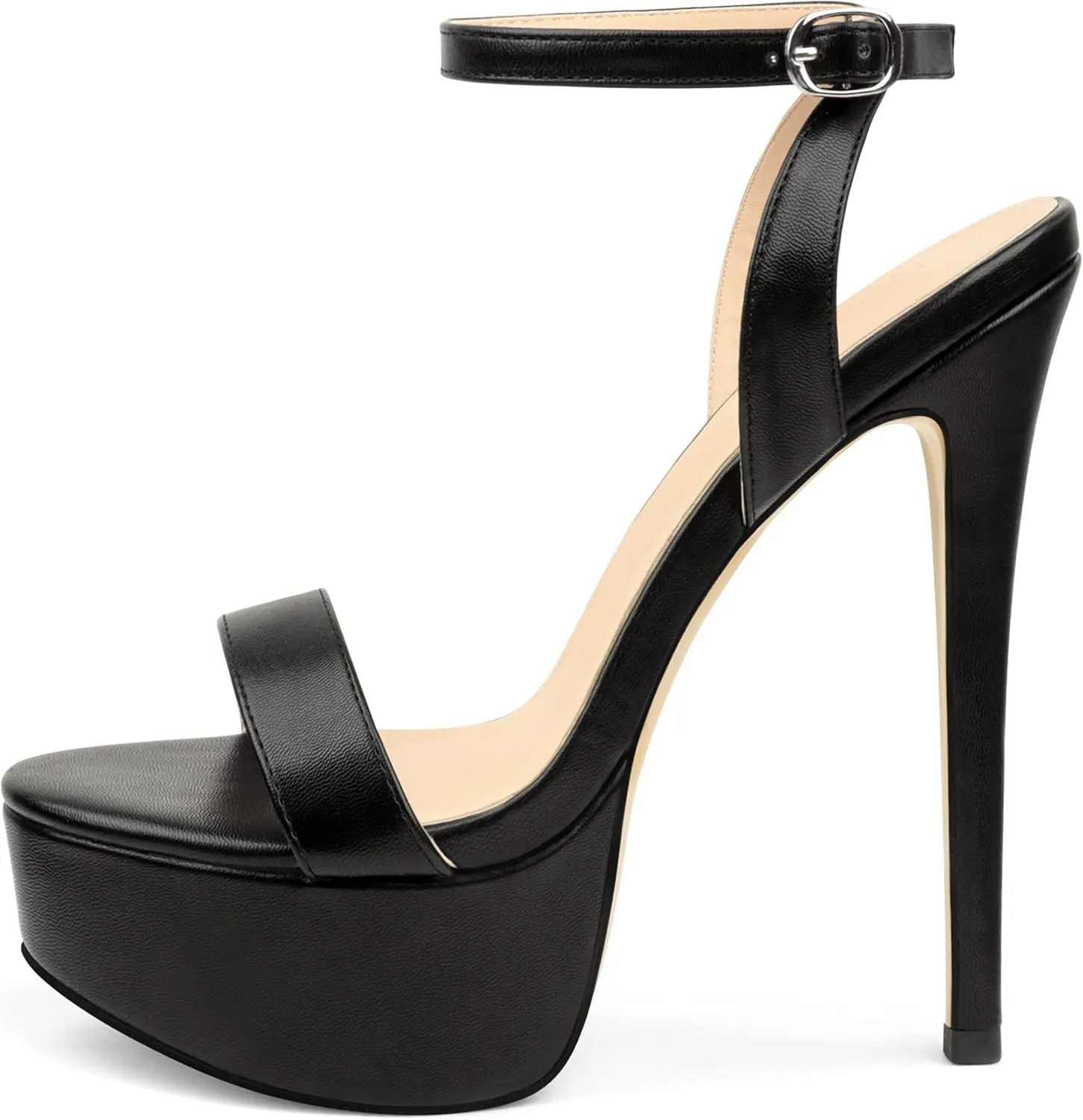 MERUMOTE Women's Platform Heels Sky High Heel Sandals Party Bridal Evening Shoes