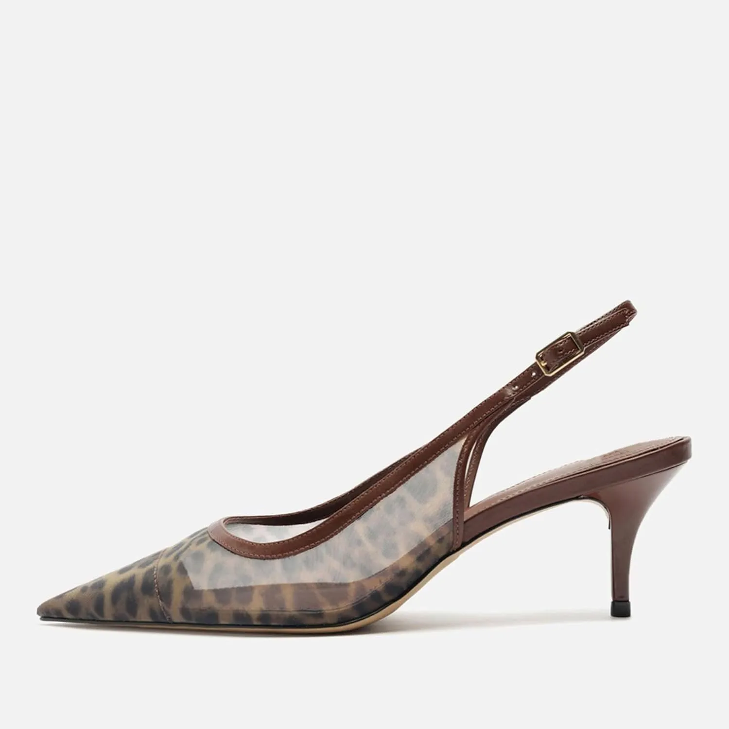 Mesh Kitten Heels for Women Slingback Design with Pointed Toe Breathable and Stylish Elegant Low Heel for Comfort and Sophistication