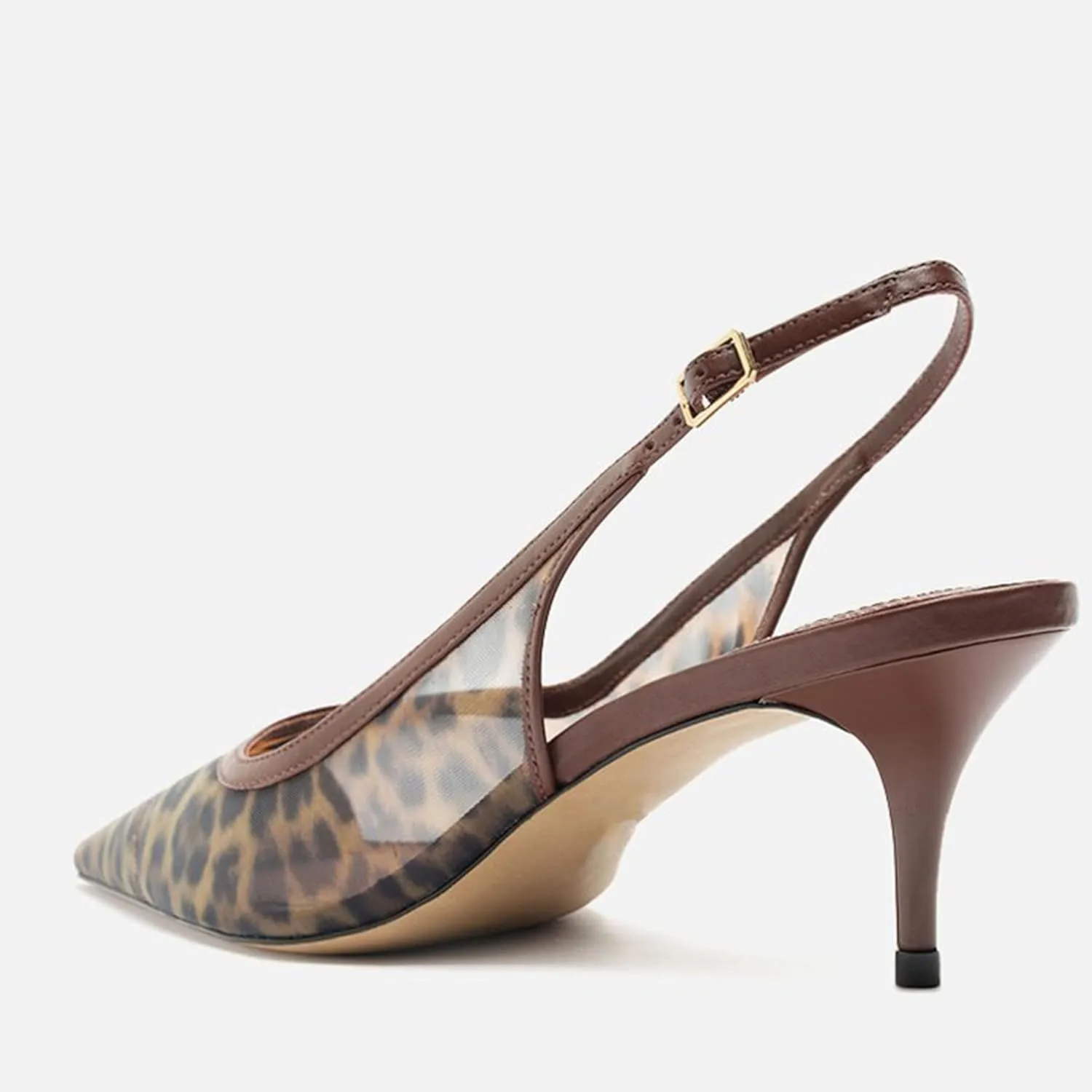 Mesh Kitten Heels for Women Slingback Design with Pointed Toe Breathable and Stylish Elegant Low Heel for Comfort and Sophistication