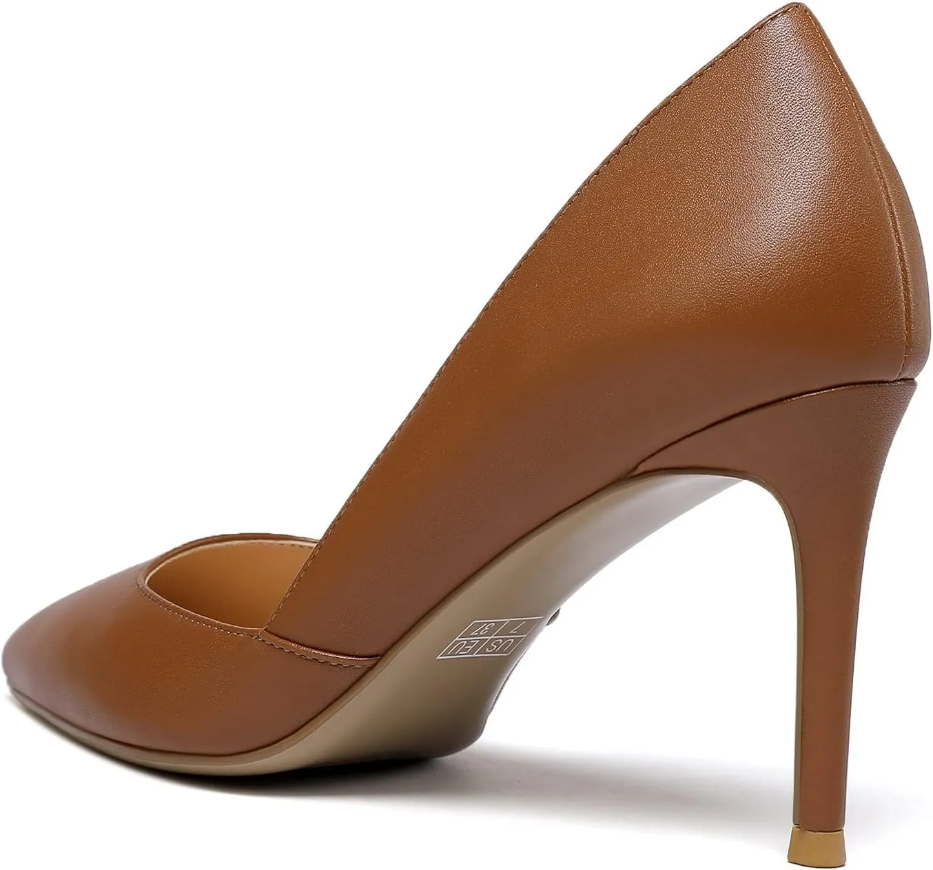 Mettesally Womens Elegant Pointy Toe High Heels Pumps D'Orsay Slip On Stilettos Heeled Party Dress Shoes
