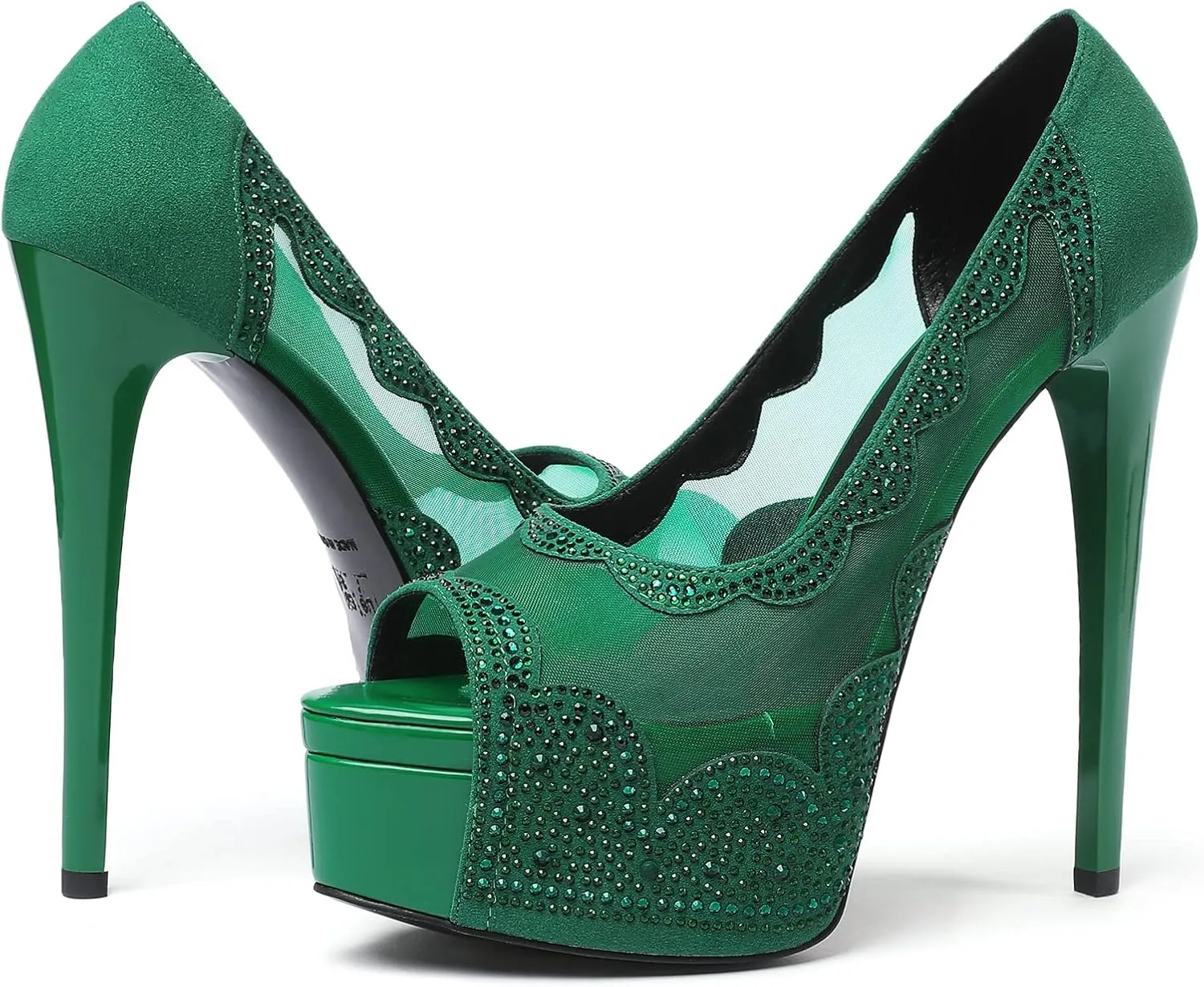 Mettesally Women's Peep Toe Platform Sandals Stiletto Heel Open Toe Pumps Party Dress Shoes