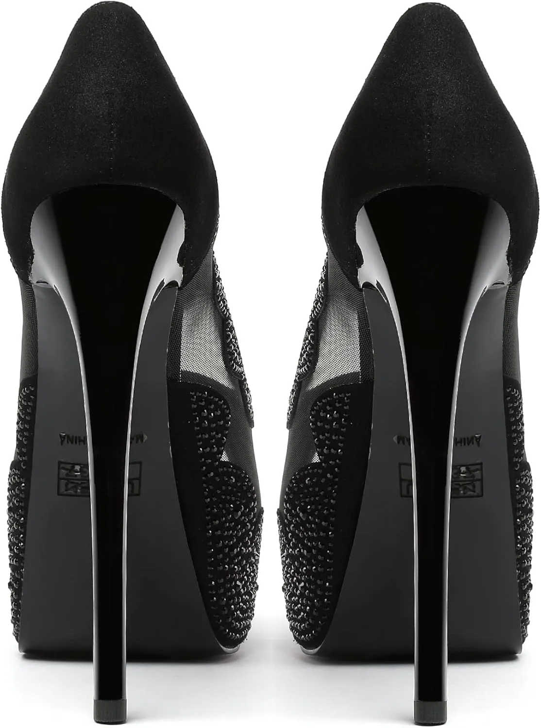 Mettesally Women's Peep Toe Platform Sandals Stiletto Heel Open Toe Pumps Party Dress Shoes