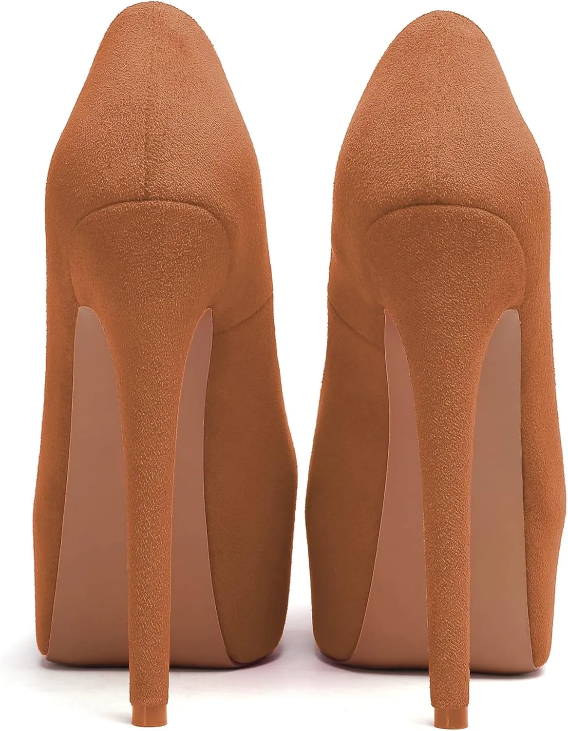 Mettesally Women's Round Toe Pumps High Heels Slip On Platform Shoes Stiletto Heel Evening Dress Shoes