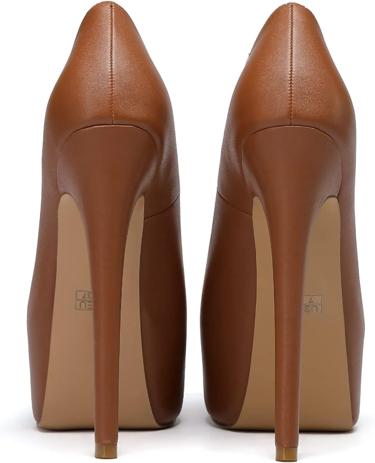 Mettesally Women's Round Toe Pumps High Heels Slip On Platform Shoes Stiletto Heel Evening Dress Shoes