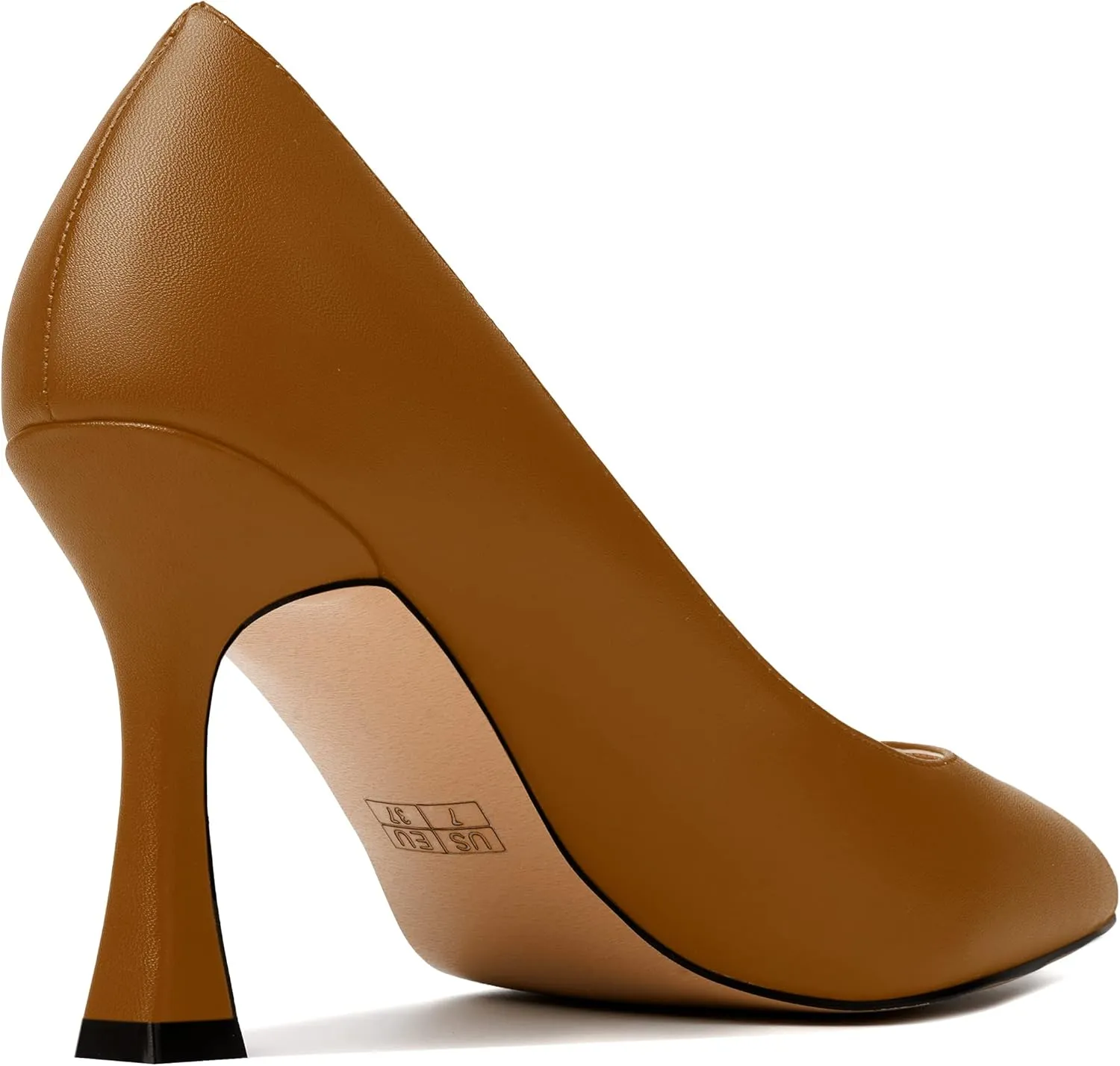 MODENCOCO Womens Slip On Elegant Matte Pointed Toe Sexy Party Stiletto High Heel Pumps Dress Shoes 3.5 Inch