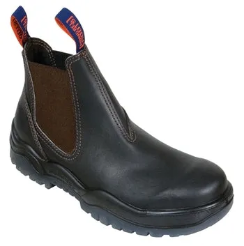 MONGREL 916030 NON-SAFETY ELASTIC SIDED BOOT - BROWN
