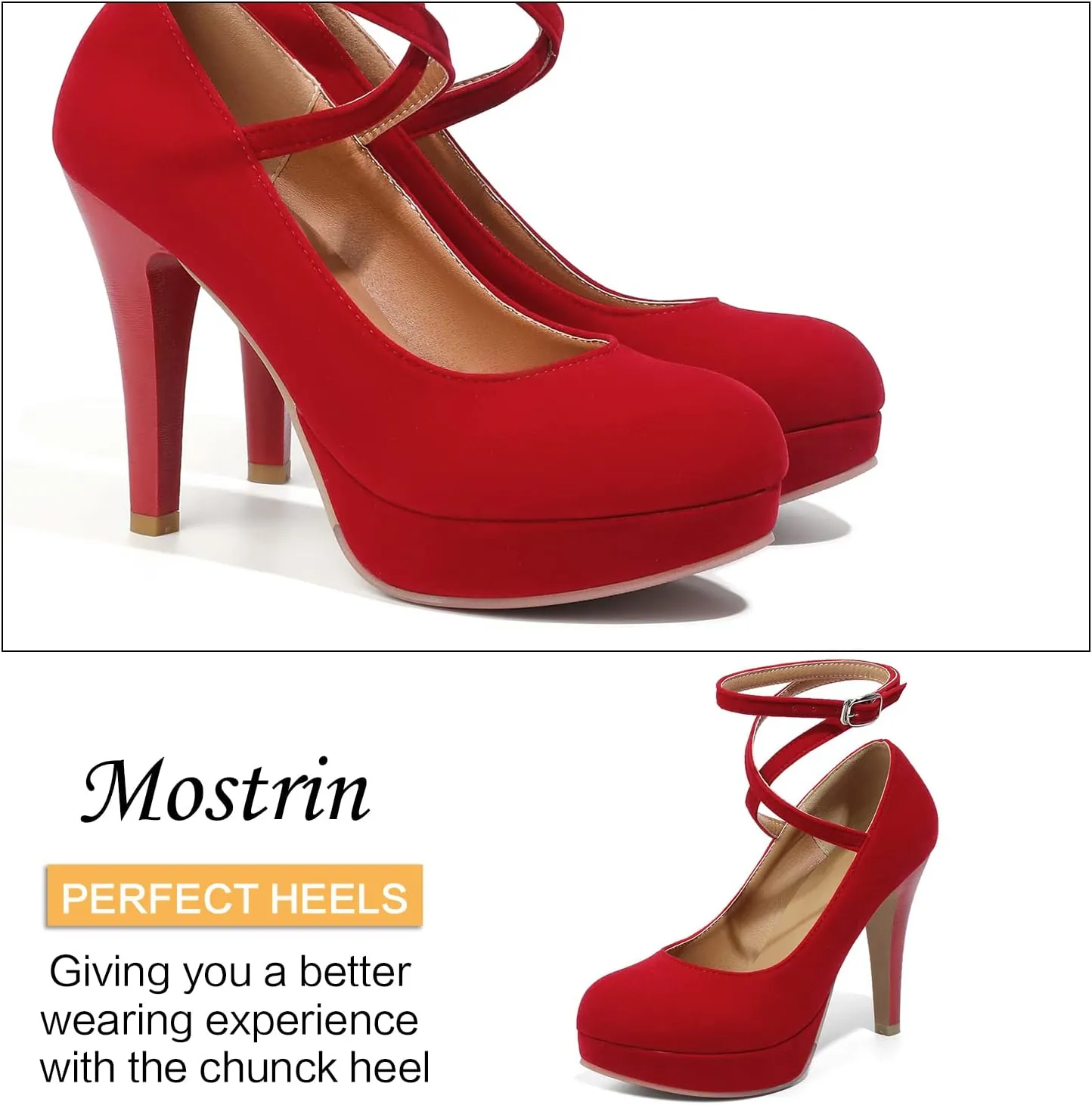 Mostrin Fashion Vintage Womens Small Bowtie Platform Pumps Ladies Sexy High Heeled Shoes