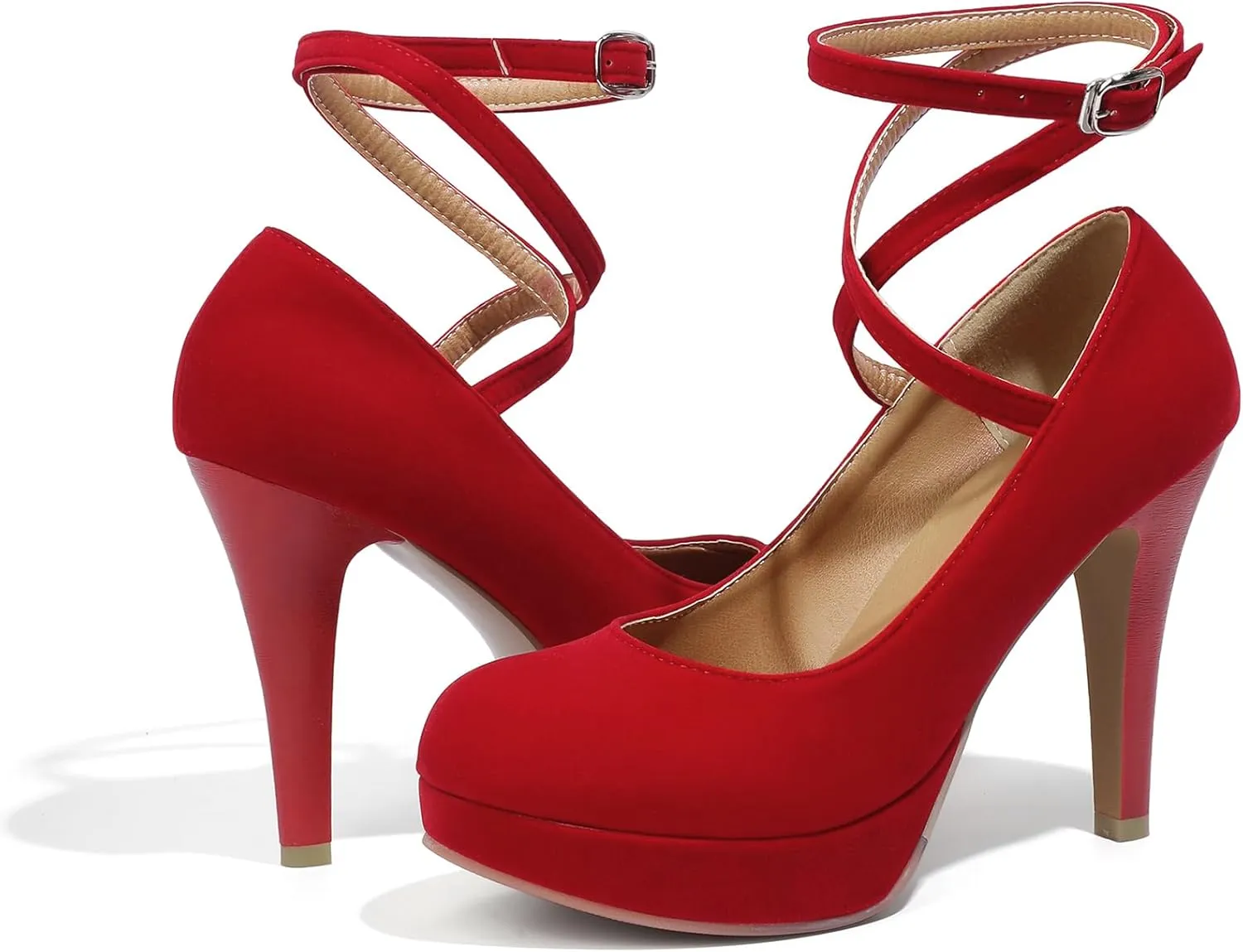 Mostrin Fashion Vintage Womens Small Bowtie Platform Pumps Ladies Sexy High Heeled Shoes