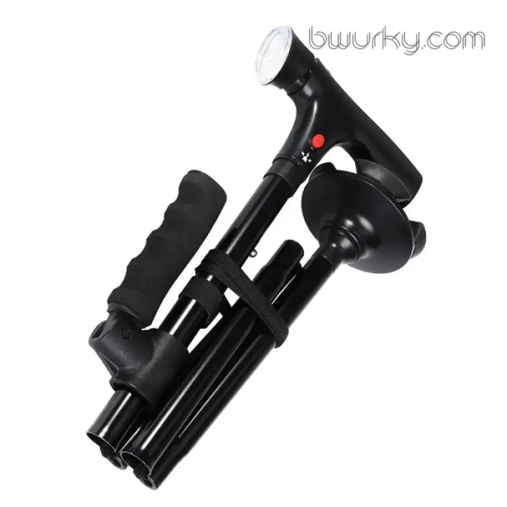 Multi-Functional Foldable LED Walking Cane