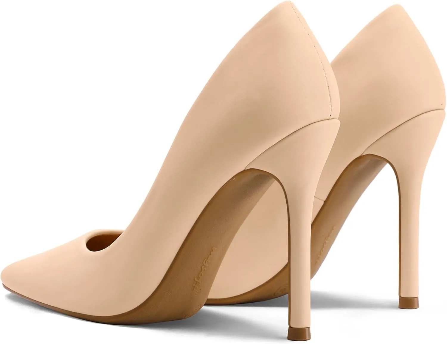 mysoft Women's High Heels Pumps Closed Pointed Toe Stiletto 4IN Heels Dress Wedding Shoes