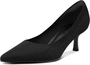 mysoft Women's Pumps 2 inch Kitten Heel Pointed Toe Low Heel Dress Shoes