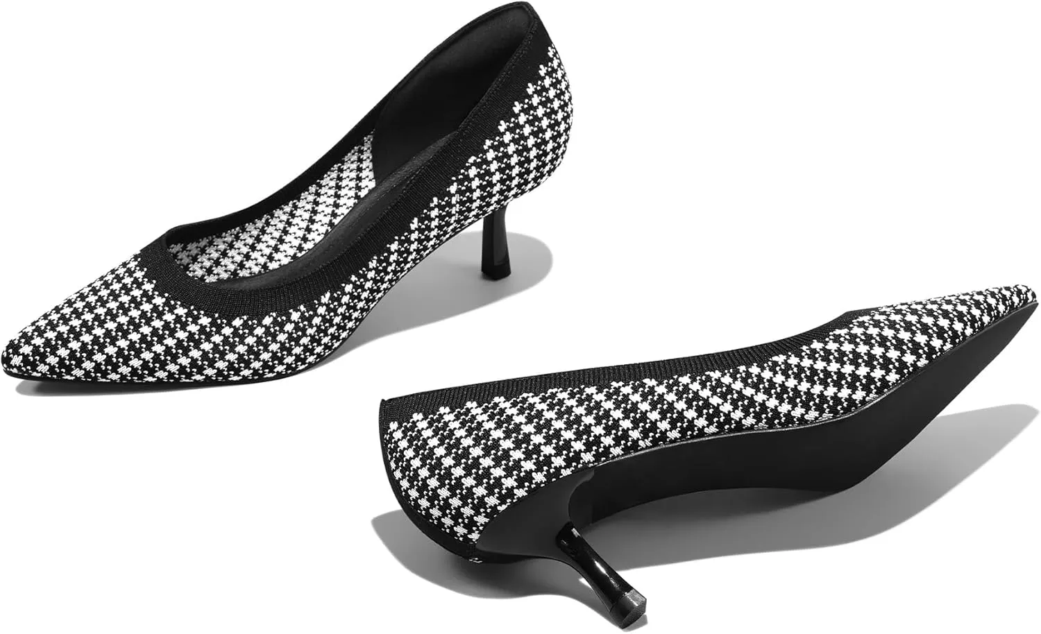 mysoft Women's Pumps 2 inch Kitten Heel Pointed Toe Low Heel Dress Shoes