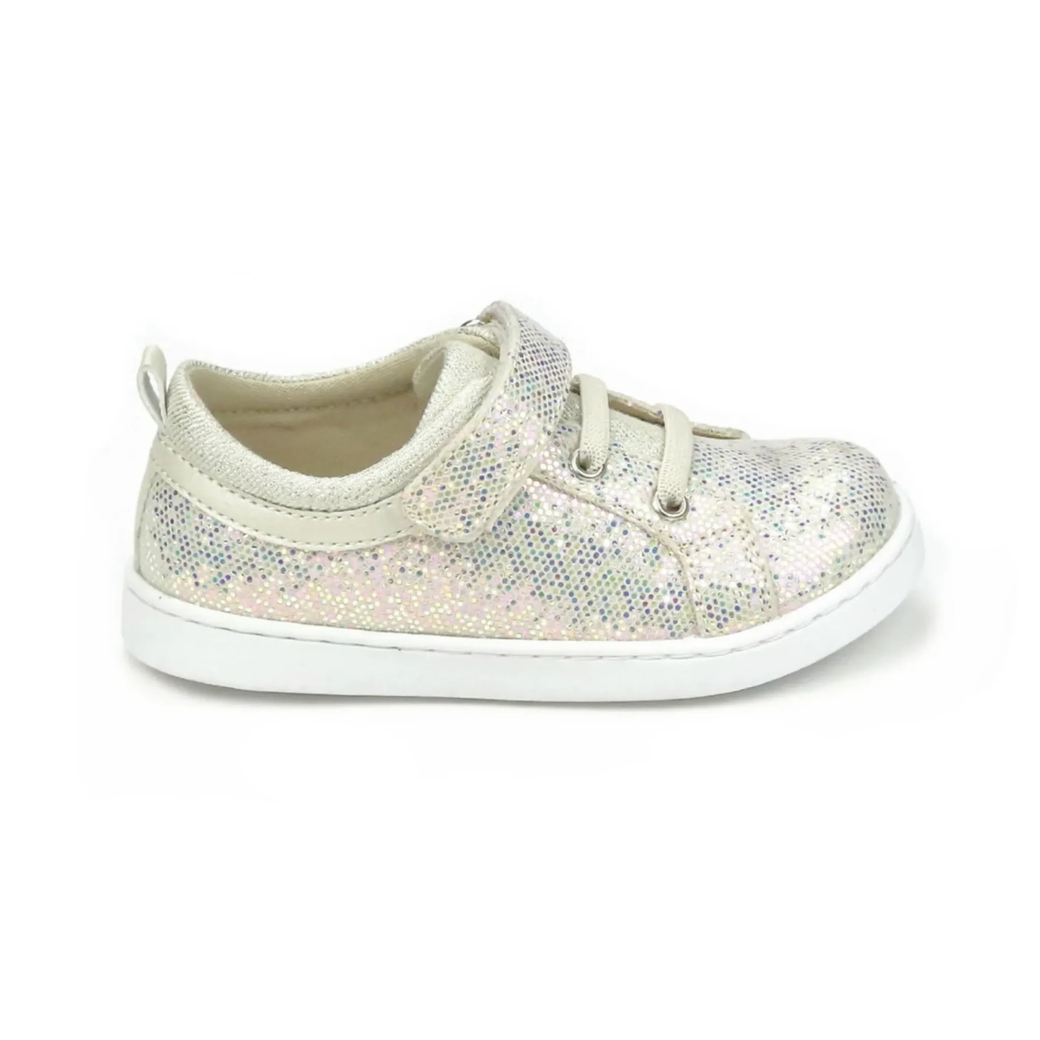 Natalie Metallic Playground Sneaker - Silver: 9T, 12T, 1K