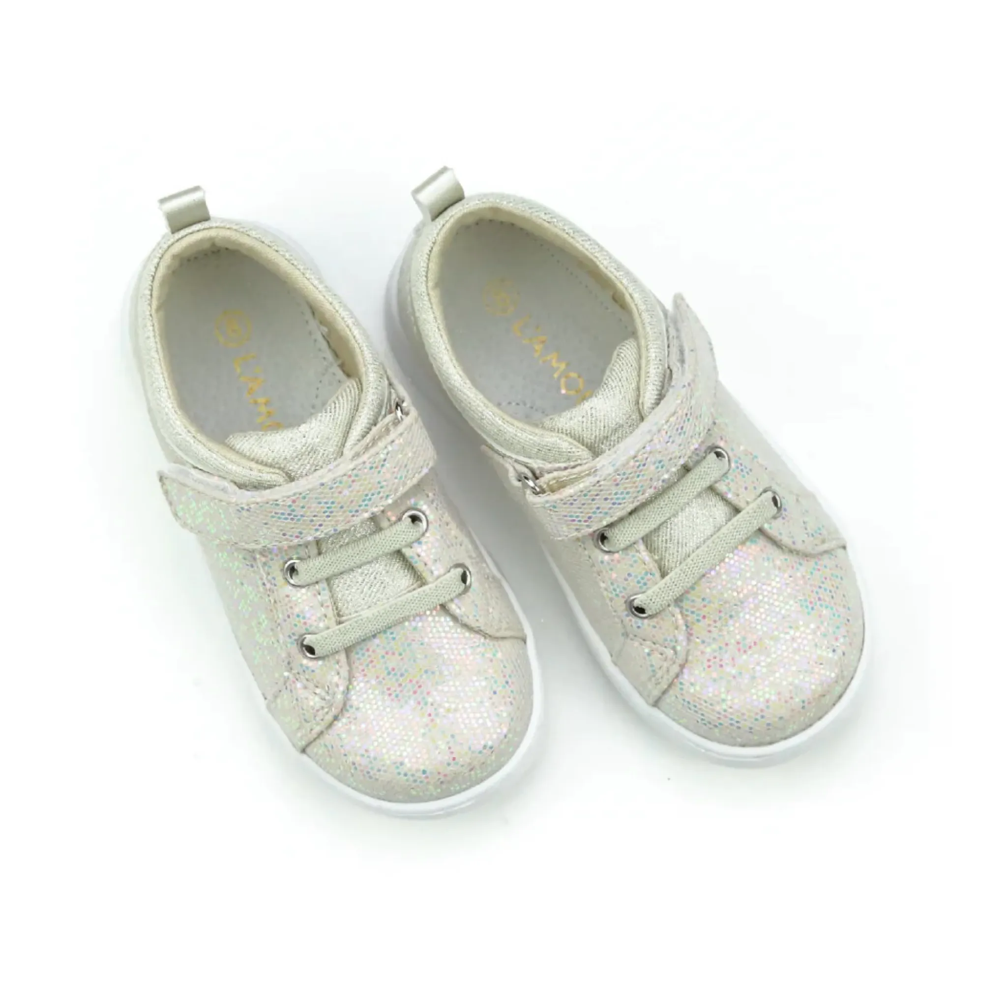Natalie Metallic Playground Sneaker - Silver: 9T, 12T, 1K