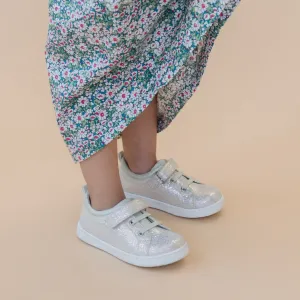 Natalie Metallic Playground Sneaker - Silver: 9T, 12T, 1K