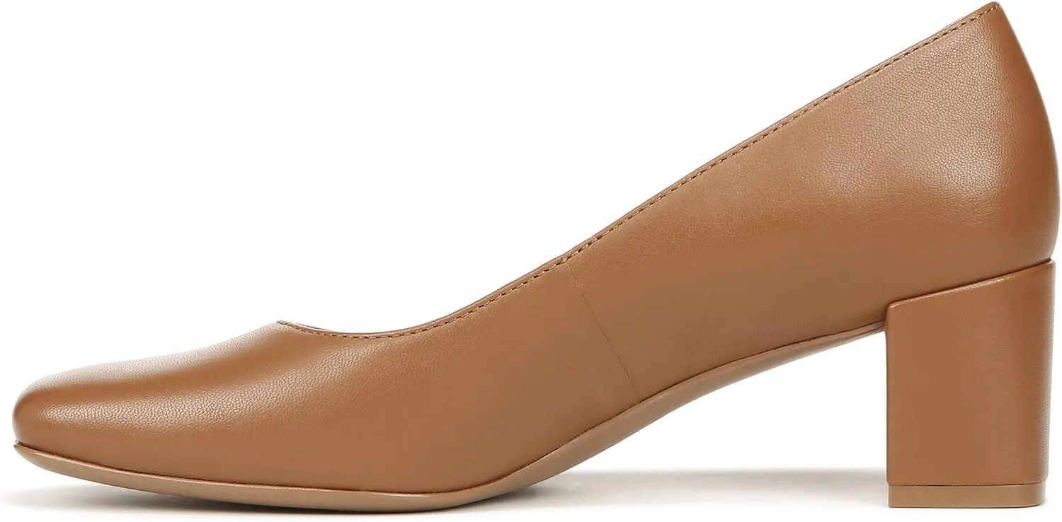 Naturalizer Women's Karina Low Block Heel Square Toe Pump