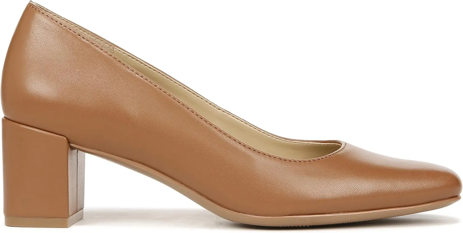 Naturalizer Women's Karina Low Block Heel Square Toe Pump