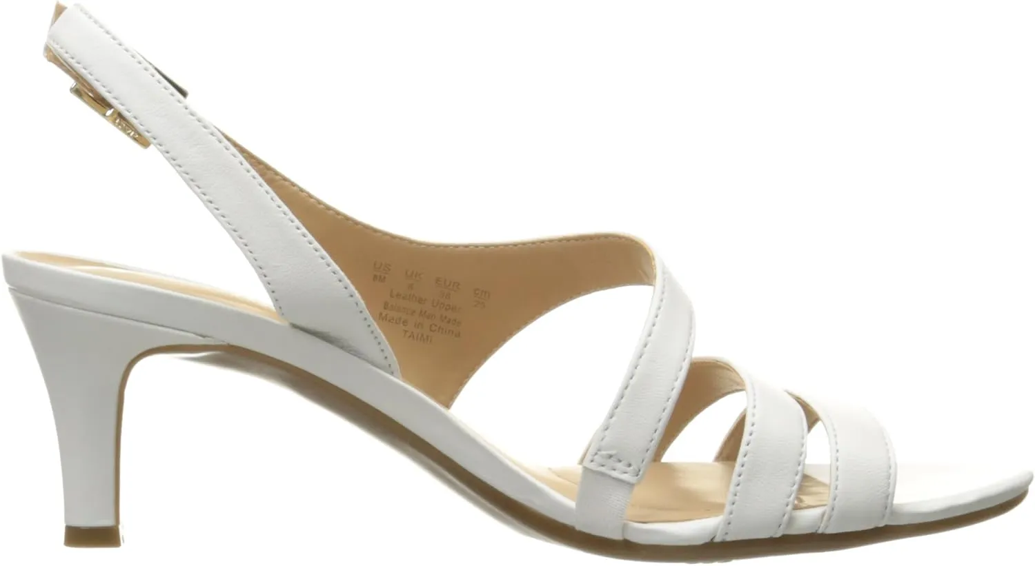 Naturalizer Women's Taimi Strappy Mid Heel Slingback Dress Sandal