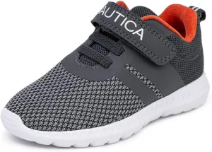 Nautica Kids Fashion Sneaker Athletic Running Shoe with One Strap |Boys - Girls|(Toddler/Little Kid)
